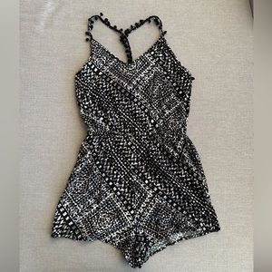 Dina Be Black and White Romper